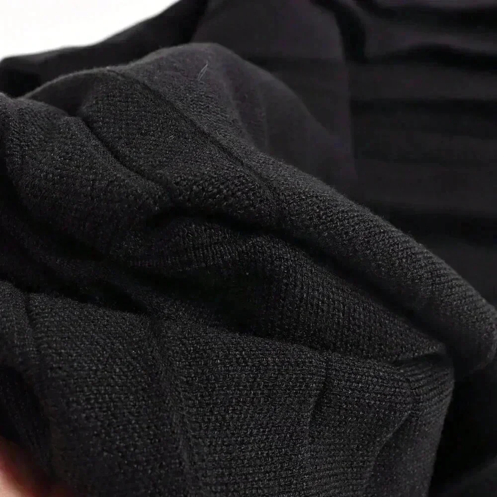 Black Casual Women's Mini Knit Skirt